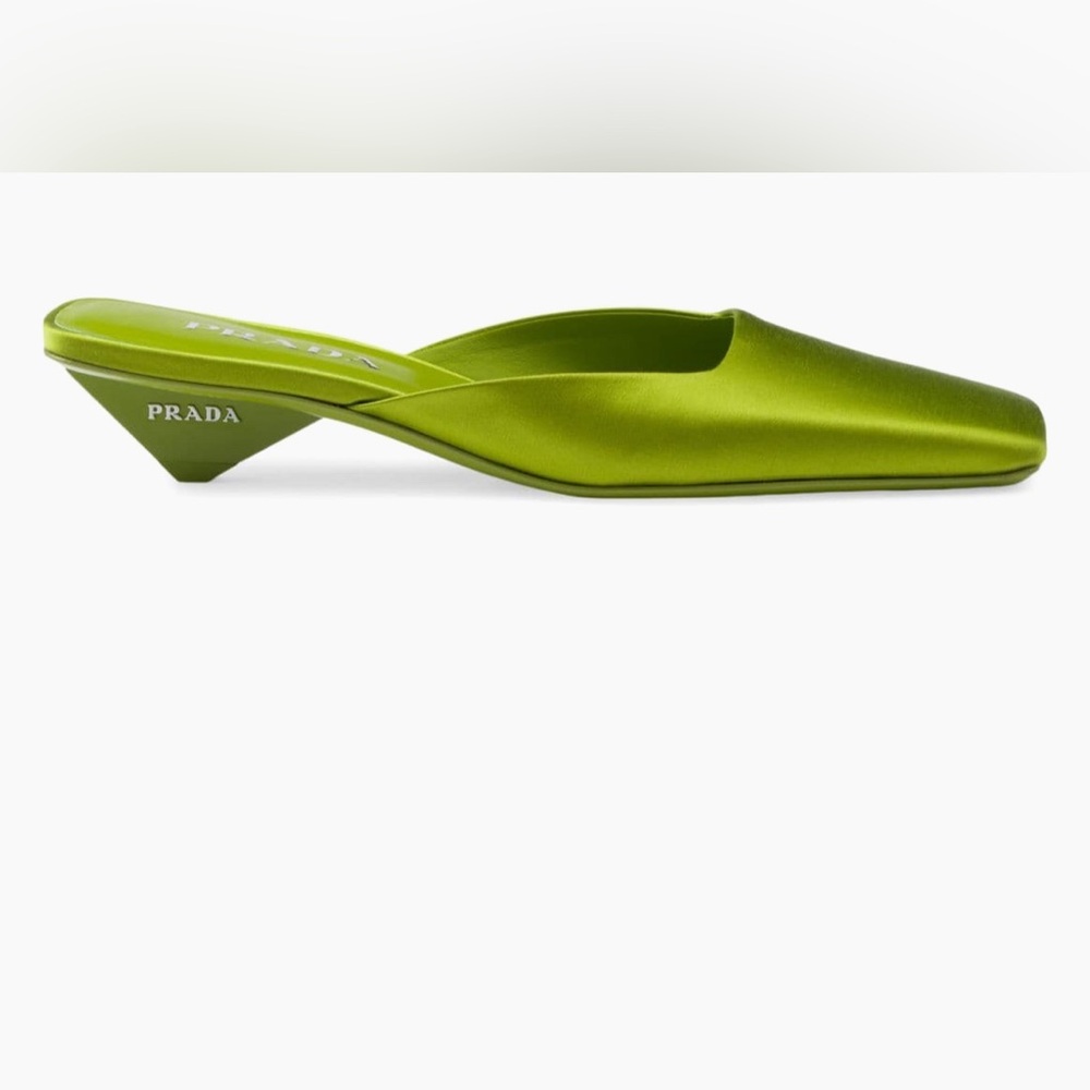 Prada satin mules